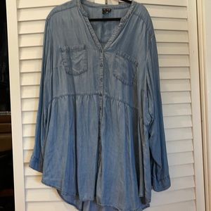 Light weight denim top